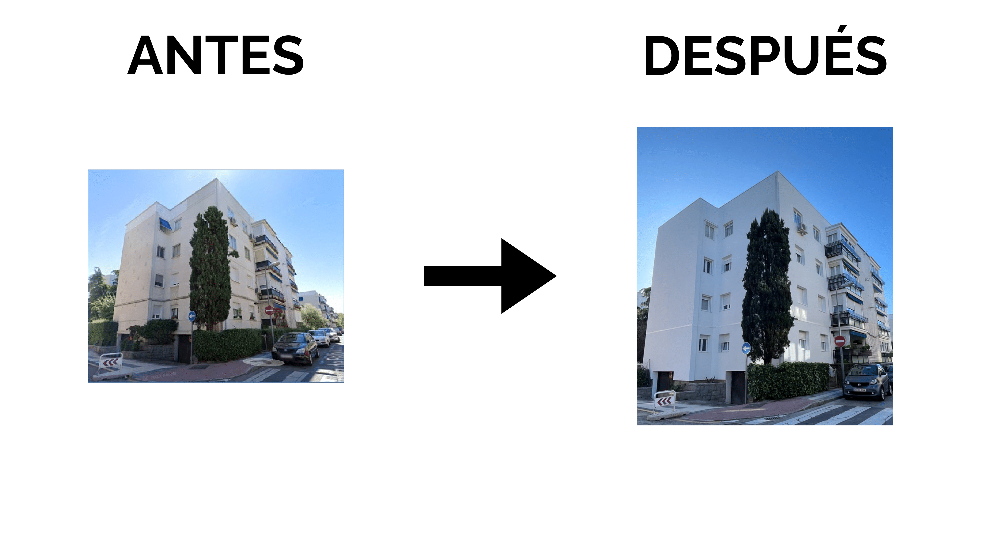 Rehabilitación de fachada en edificio residencial en Madrid