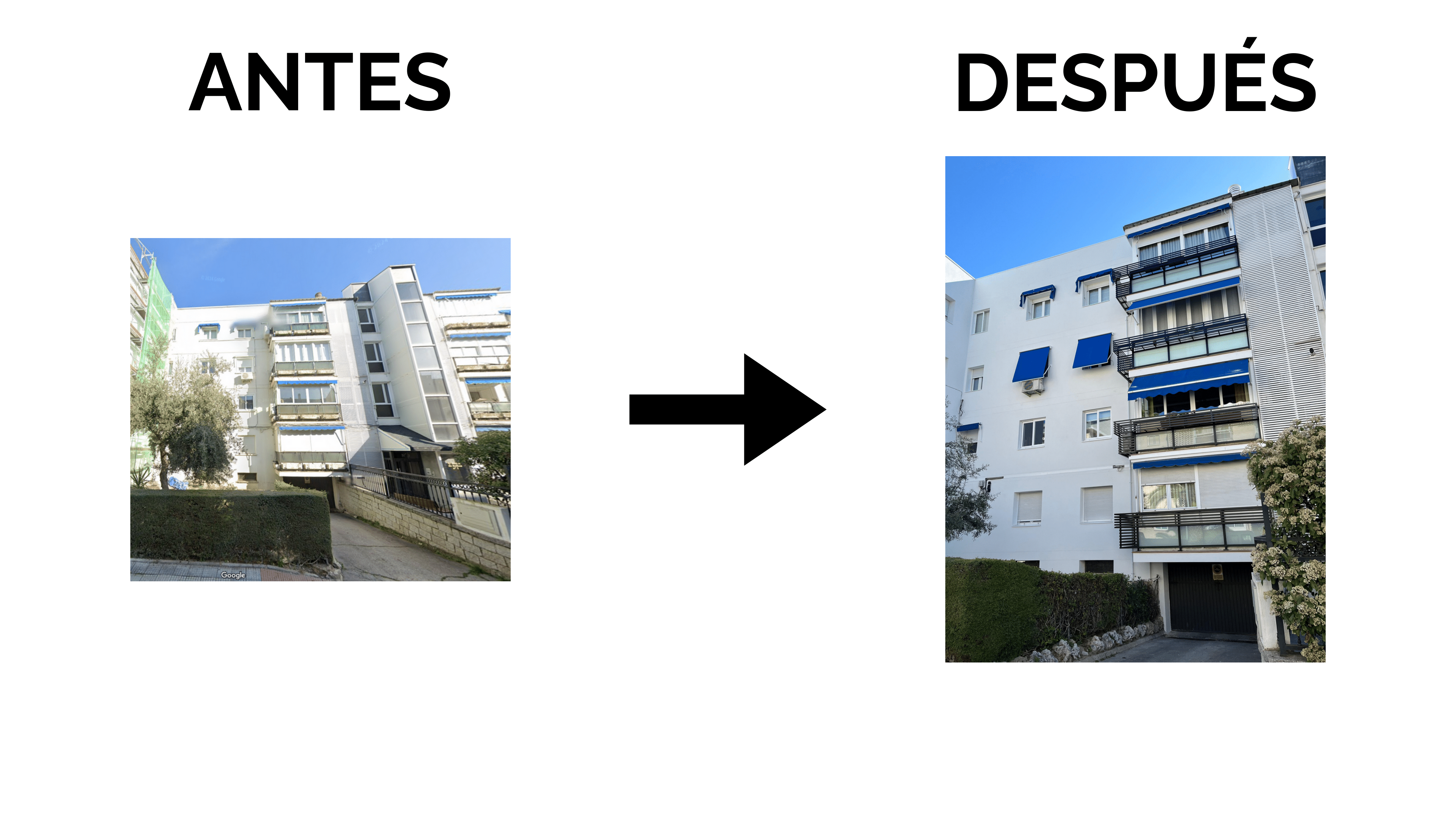 Rehabilitación de fachada en edificio residencial en Madrid