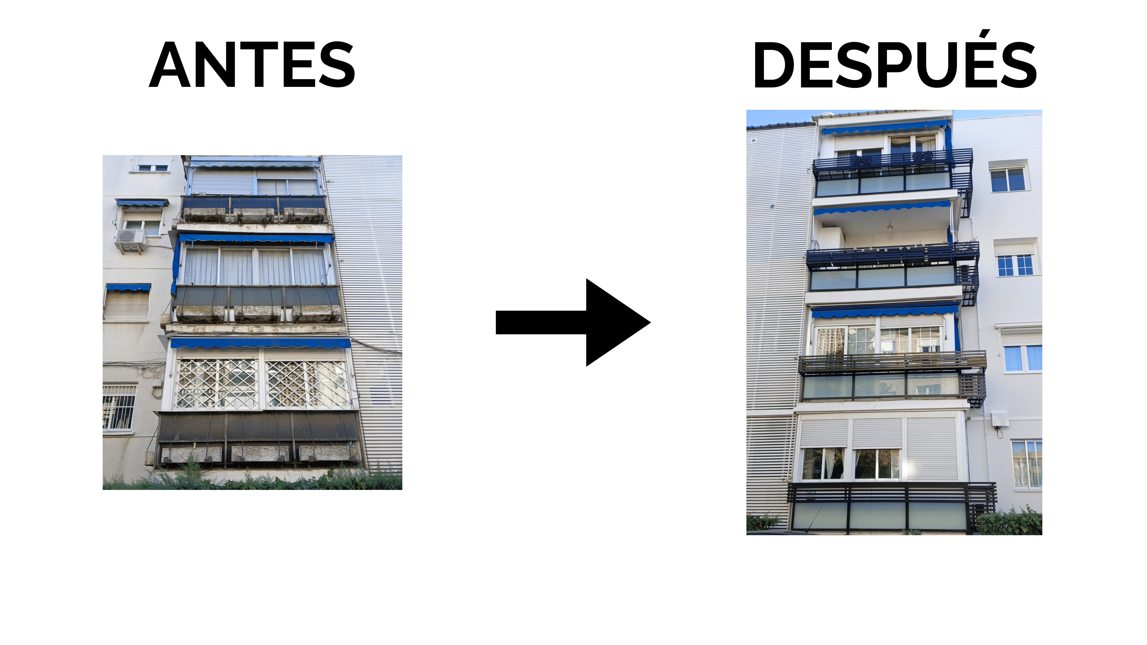 Rehabilitación de fachada en edificio residencial en Madrid